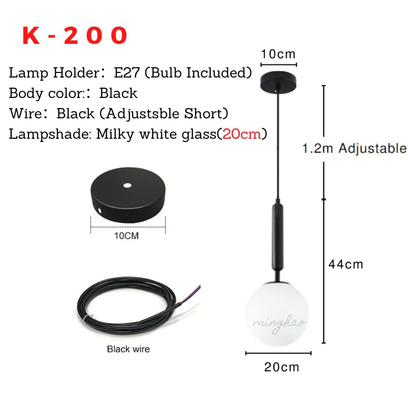 XCLuuHY Modern Pendant Light Nordic Minimalist Hanging Lamp