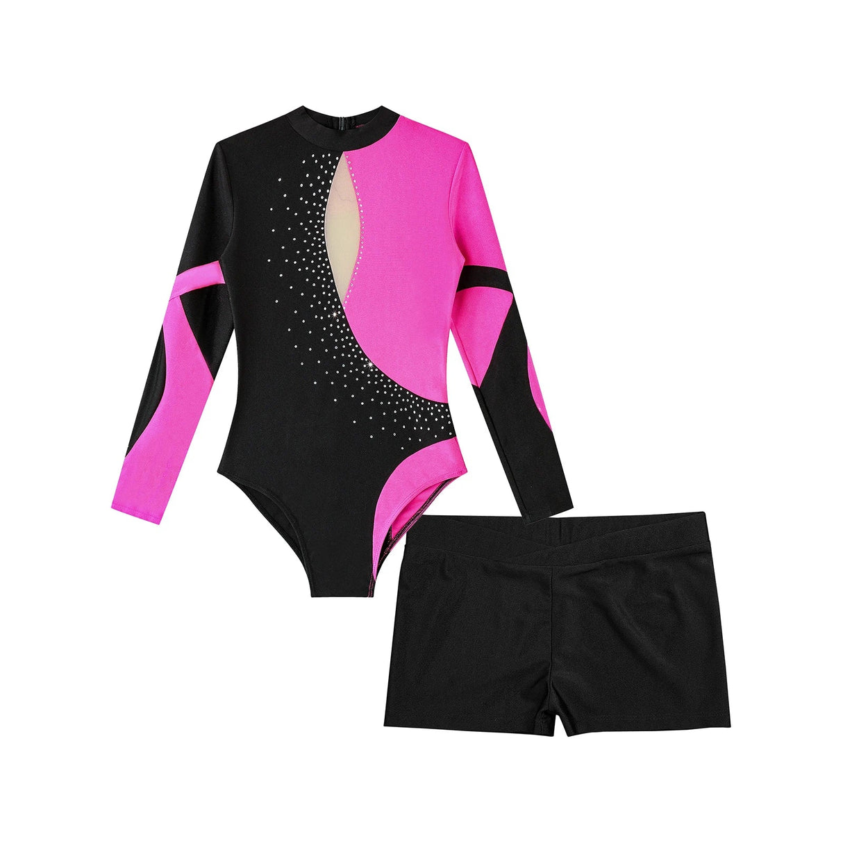 Kids Girls Ballet Gymnastic Leotard Skating Performance Costume