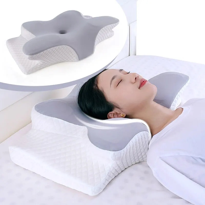 Memory Foam Pillows Butterfly Shaped Relaxing Cervical Slow