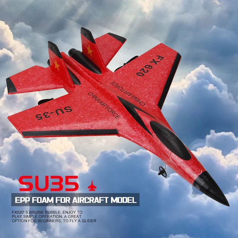 RC Plane SU35 2.4G LED Lights Aircraft Remote