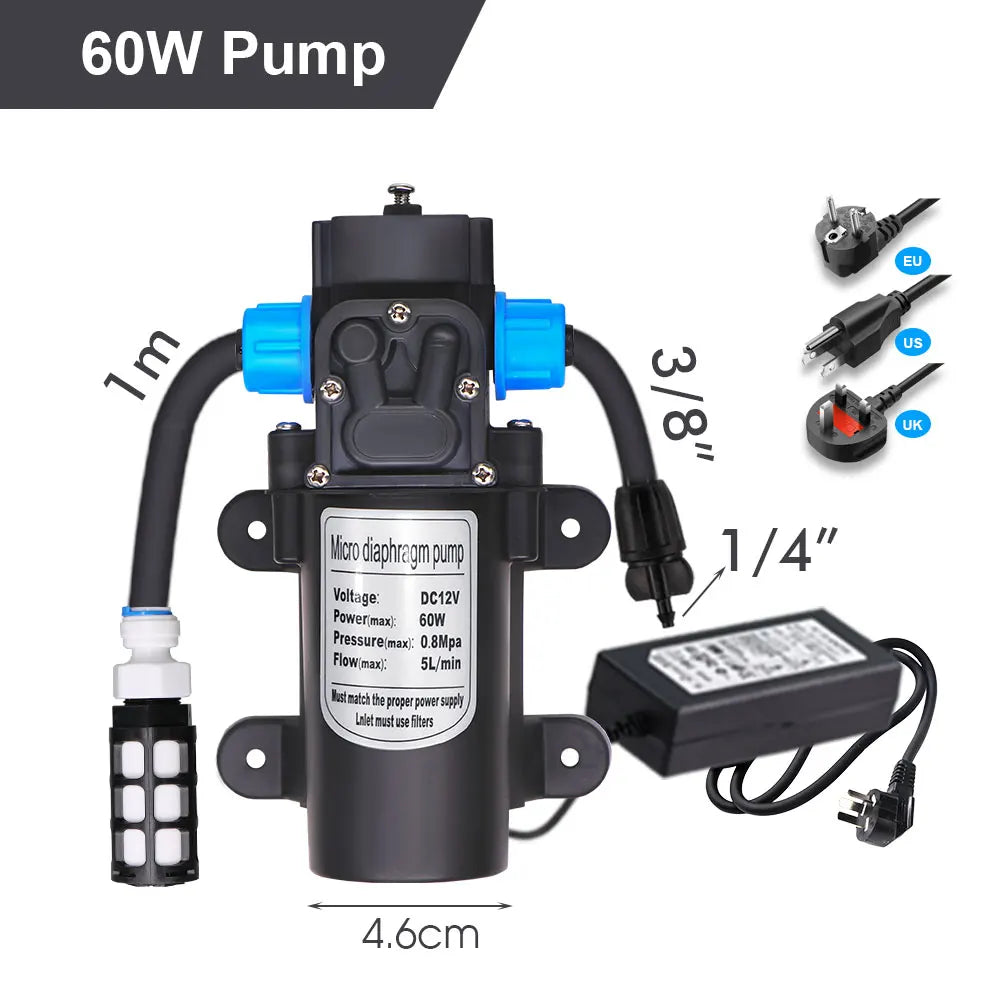 50-5M Garden Drip Irrigation System with Pump & Sprinklers