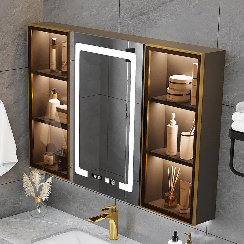 Metal Washbasin Bath Dressing Mirrors Bathroom Cabinet Storage