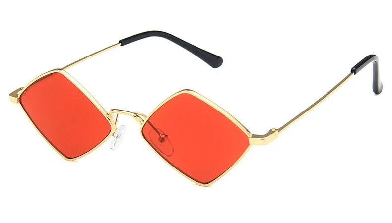 Hipster Polygon Women Sunglasses Irregular Vintage Small Frame