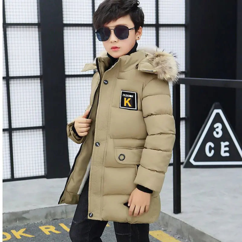 New 2024 Kid Winter Jacket A Boy Park