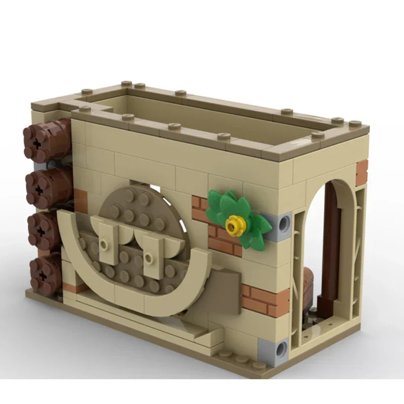HP Modular Building Green Yellow Blue Dorms Model
