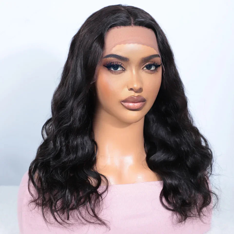 180D 18inch Body Wave Human Hair Wigs Natural