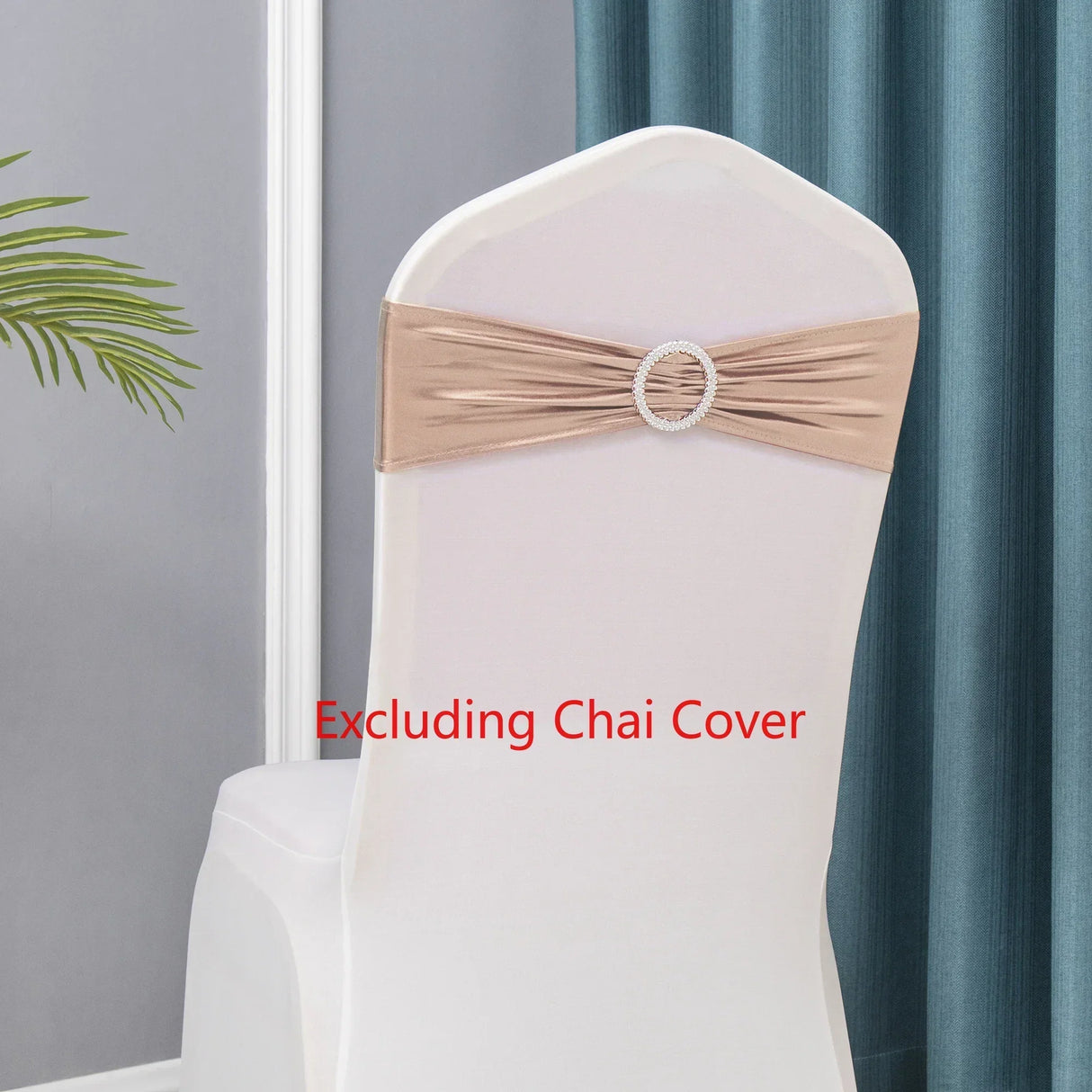 50pcs/Lot Metallic Gold silver Chair Sashes Wedding Chair