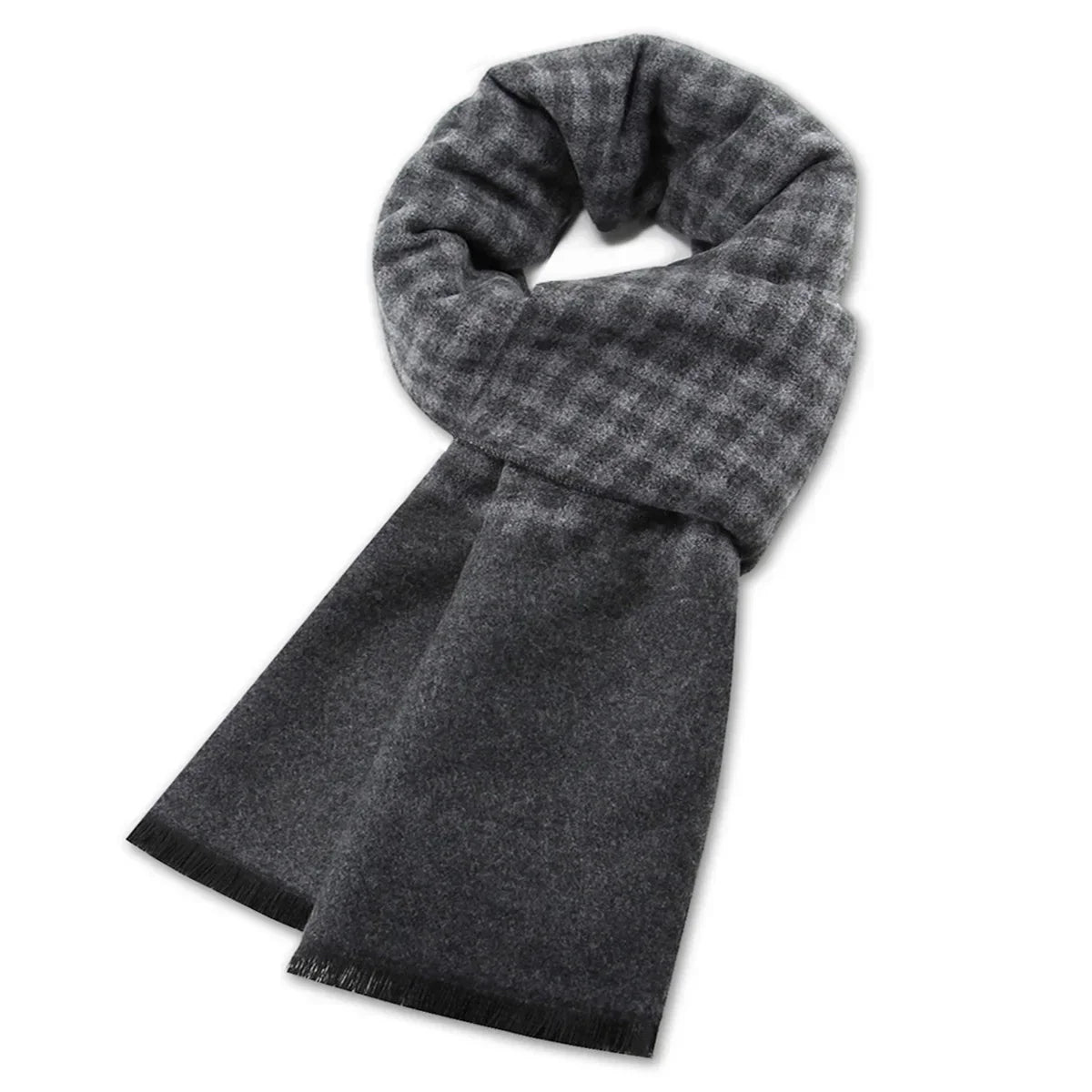 High Quality Men Scarf Autumn Winter Plaid Knitted