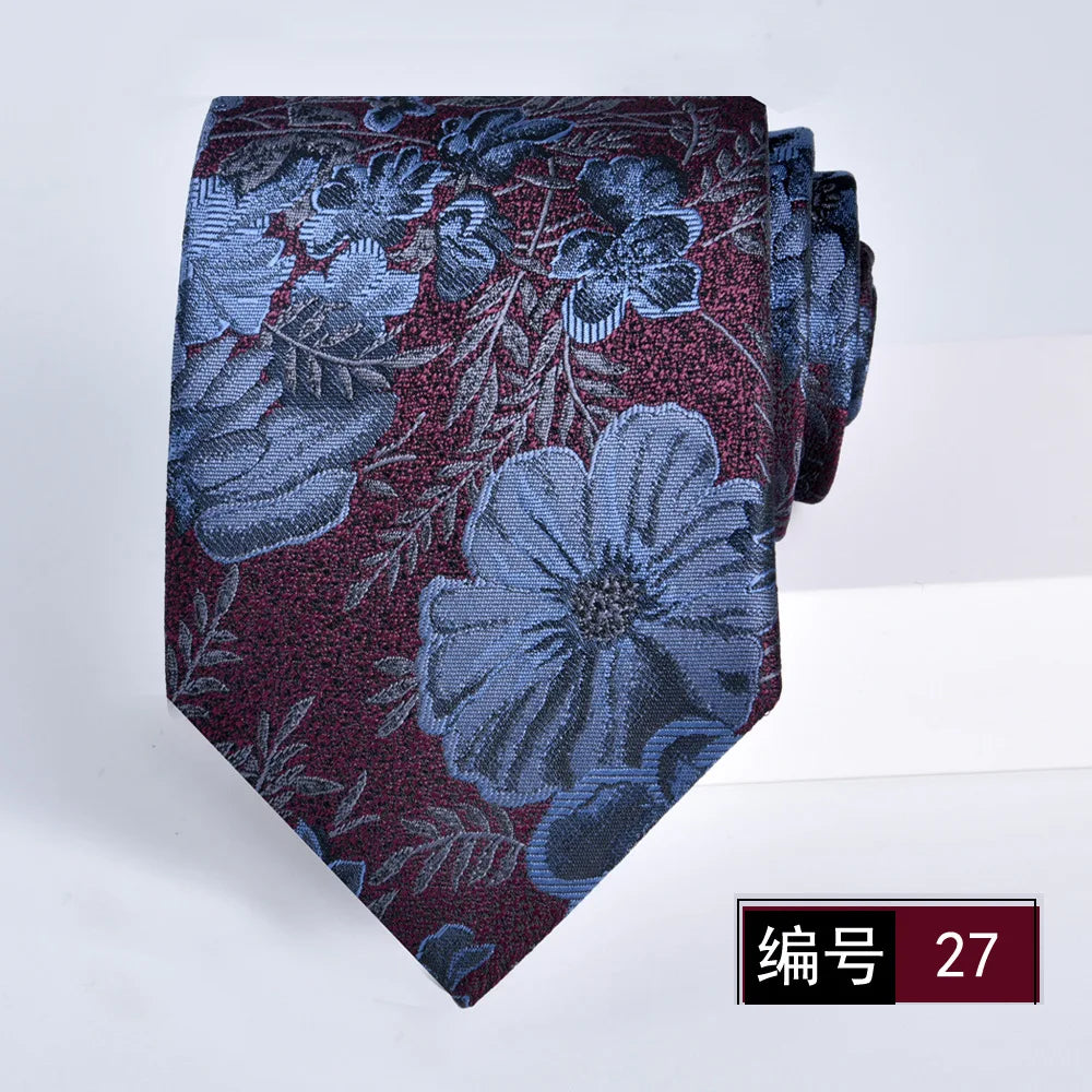 ties for men 2024 Luxury Wine Red Groom