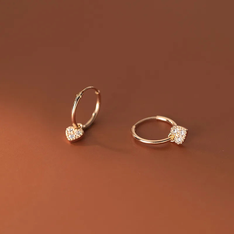 WOOZU 925 Sterling Silver INS Minimalism Sweet Love