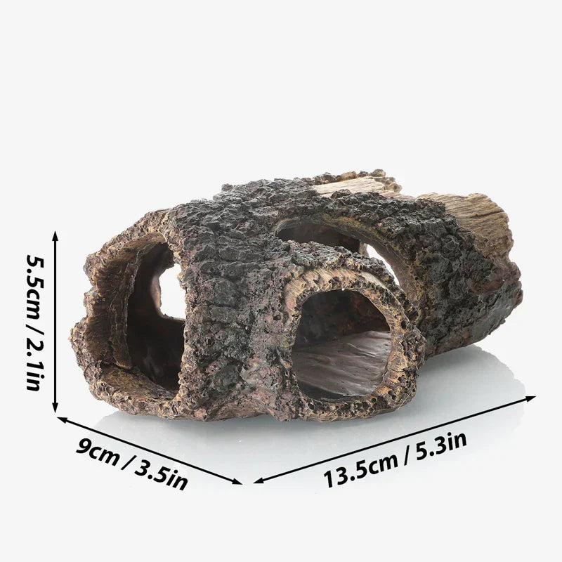 Creative Fish Tank Decoration Landscaping Resin Wood Barrel