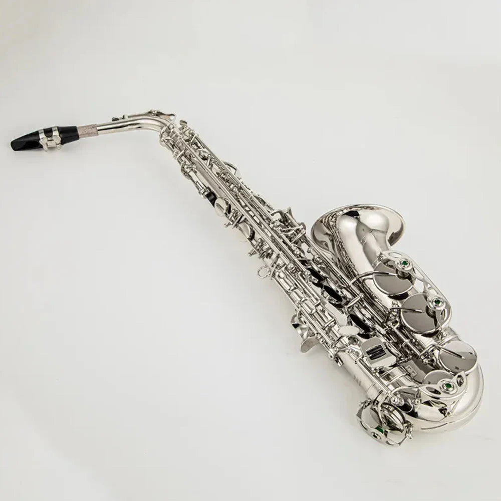 Professional Alto Saxophone Eflat E-flat Brass Nickel Plated
