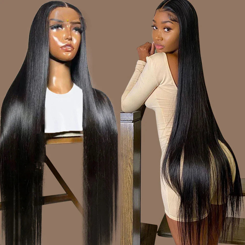 13x4 Lace Front Human Hair Wigs Brazilian Bone