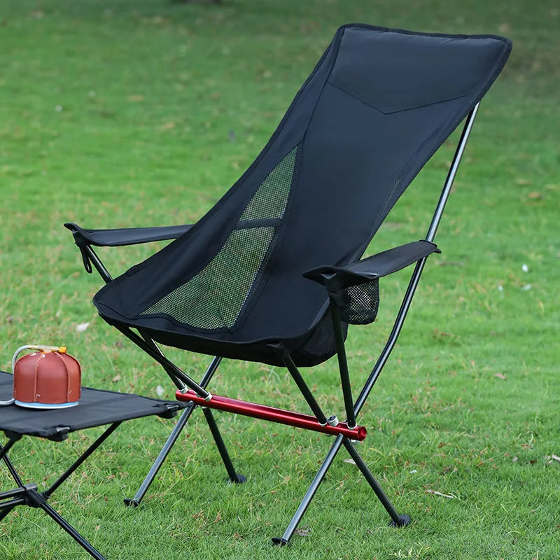 HooRu Portable Camping Moon Chair Lightweight Aluminum Folding