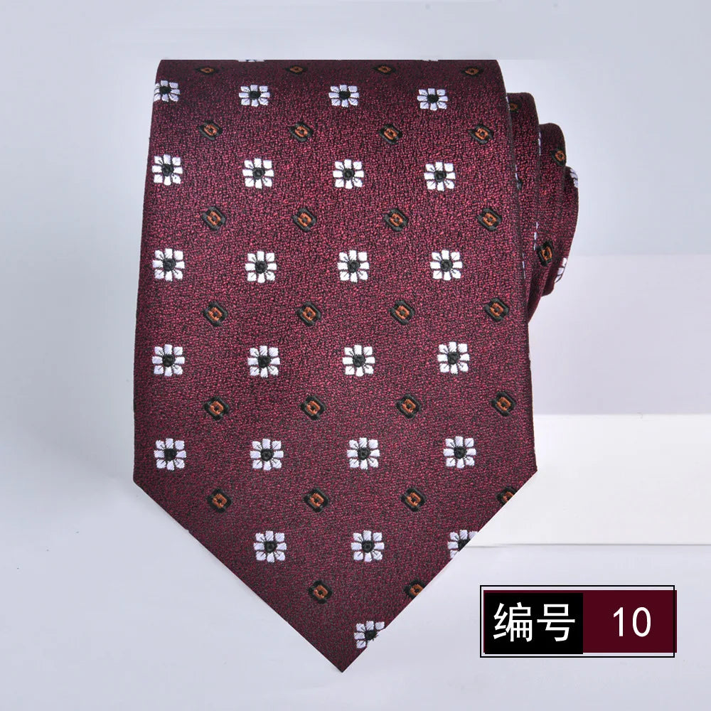 ties for men 2024 Luxury Wine Red Groom