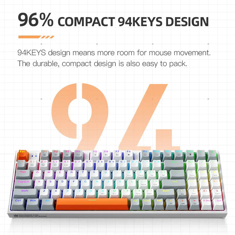 Machenike KM500 Mechanical Keyboard Gaming Mouse Combo Wired