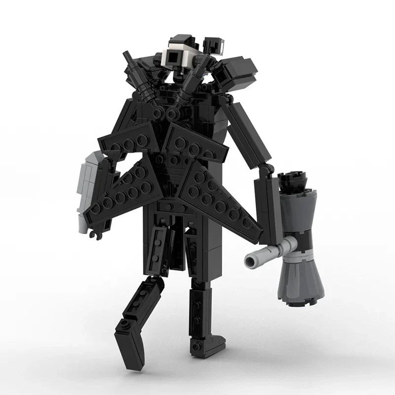 MOC Skibidi Toilet Upgraded Titan Cameraman Building Block