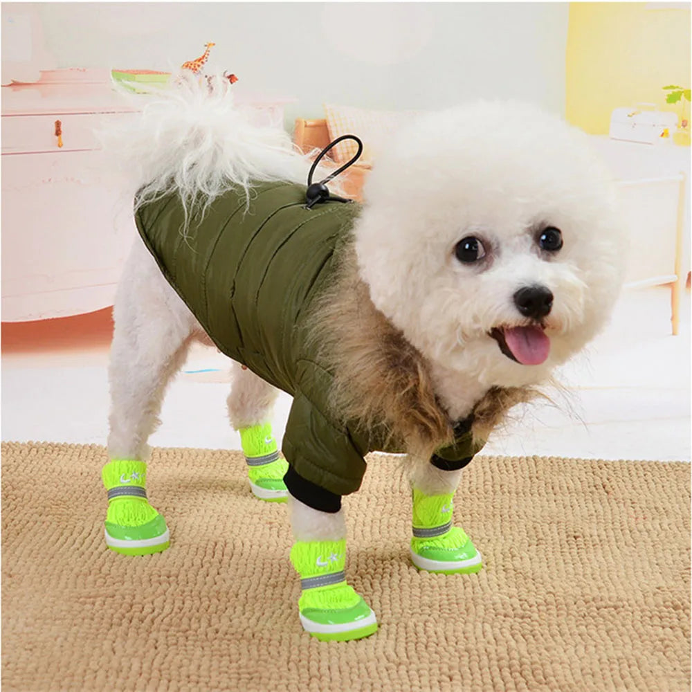 Dog Winter Coat Windproof Small Dog Hoodie Jacket