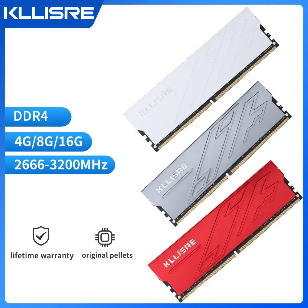 Kllisre RAM DDR4 8GB 16GB Memory 2666MHz 3200MHz