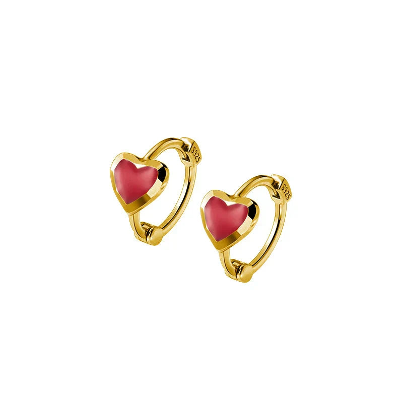 WOOZU 925 Sterling Silver INS Minimalism Sweet Love
