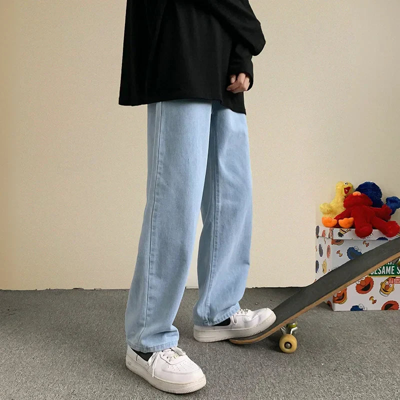 2024 New Streetwear Baggy Jeans Men Korean Fashion