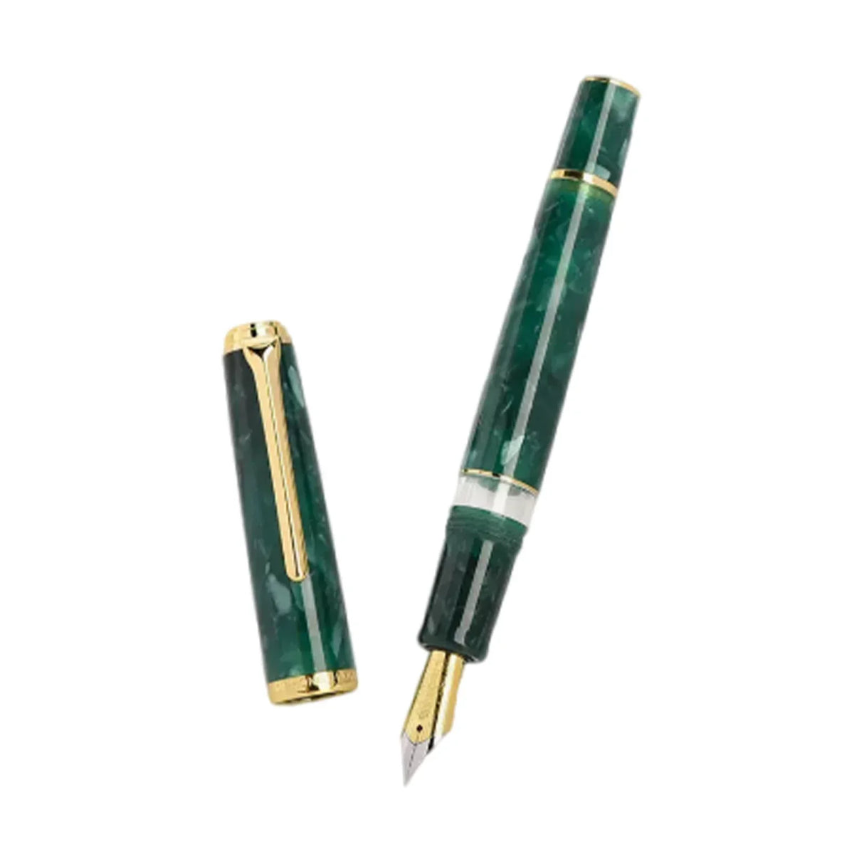 Hongdian N1S acrylic retro fountain pen piston 0.5mmEF