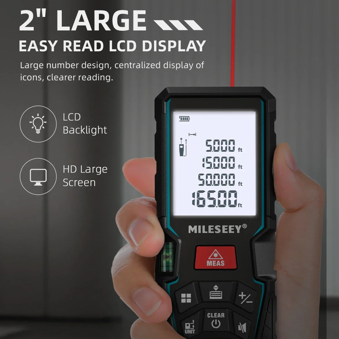 Mileseey Laser Rangefinder X5 лазерная рулетка Laser finder Digital Laser Distance Meter Laser Meter Laser Tape Measure