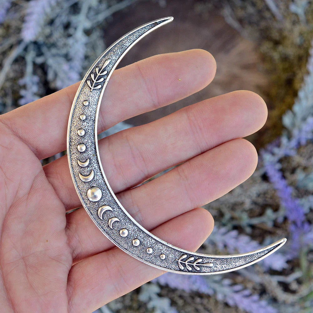 Vintage Celtics Knot Crescent Moon Hair Forks Moon