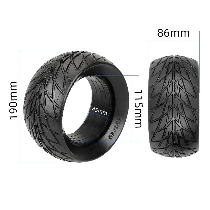 Electric scooter tires 200x90 solid Balance car 8-inch widened Off-road