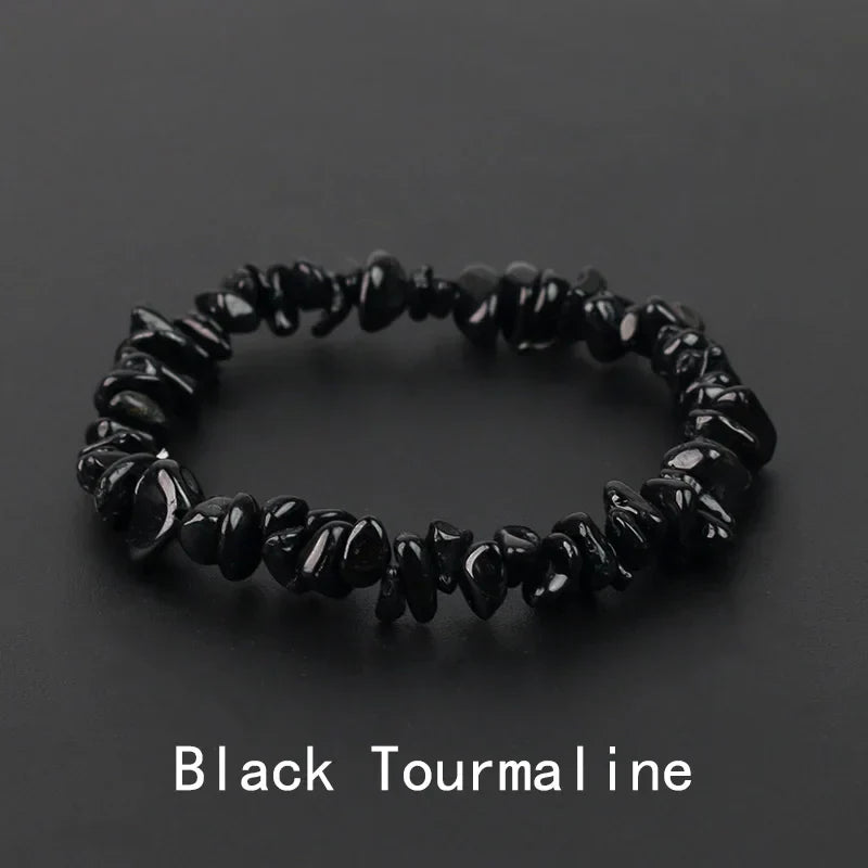 Natural Crystal Gemstone Irregular Energy Stone Bracelet Beads