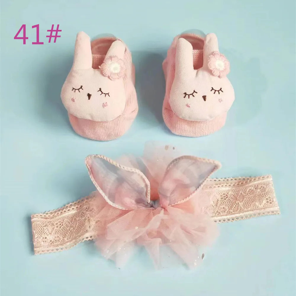 1 Set Cute Gift Bow Flowers Baby Girls