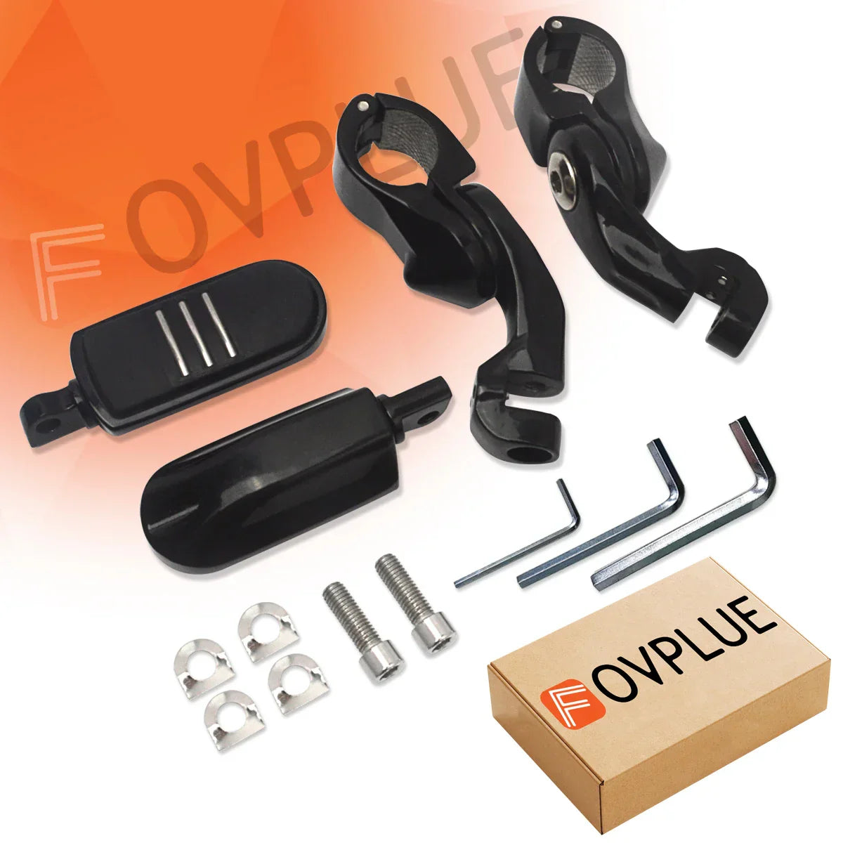 1.25" Adjustable Highway Pegs for Harley Touring & Sportster