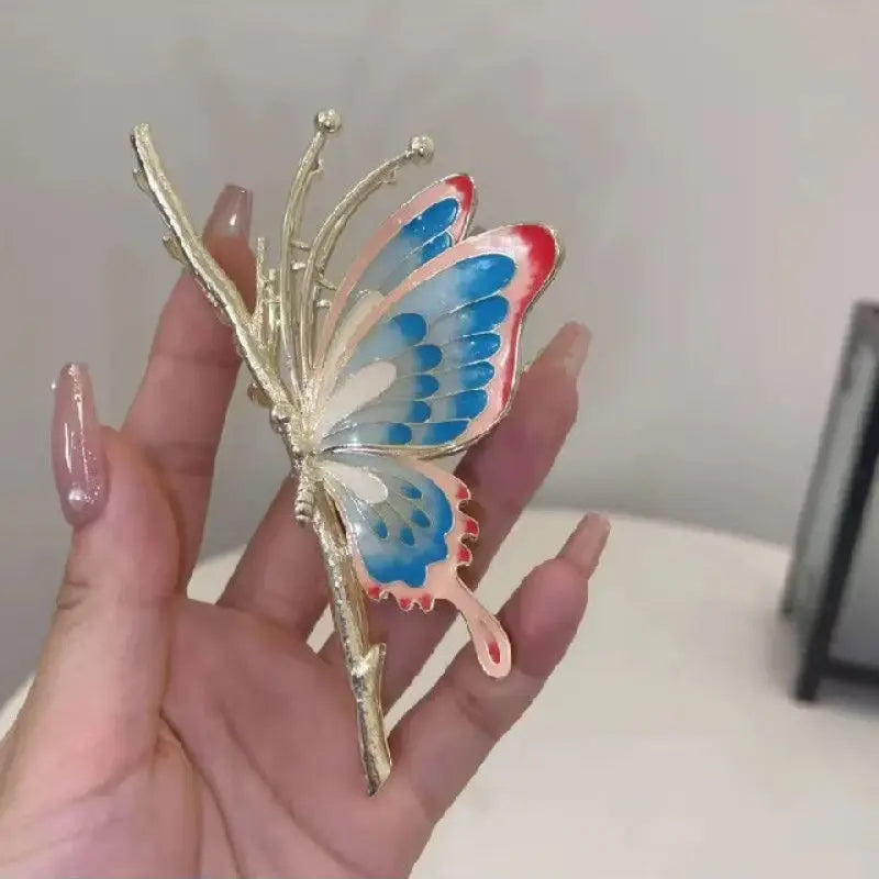 Muweordy Summer Alloy Large Claw Clips Butterfly Hair