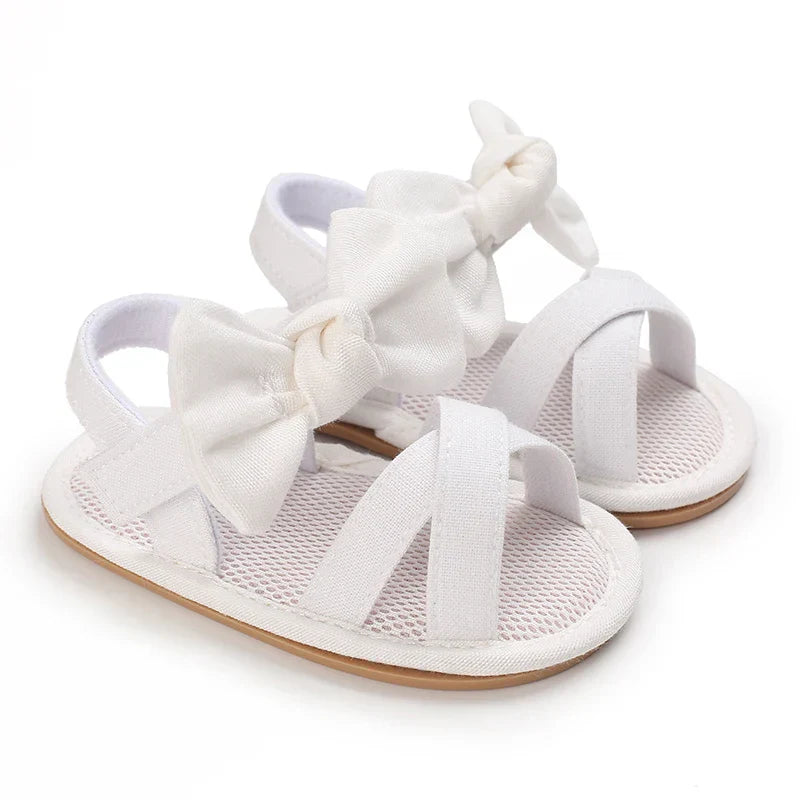 Girls' sandals Bowknot pearl sandals Children's sandals Toddler
