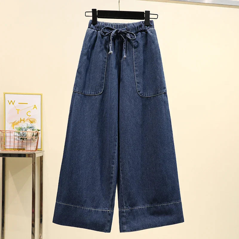 Plus Size 3XL 4XL 5XL Denim Pants For