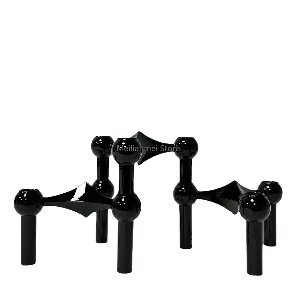 Molecular Structure Metal Candle Holder Nordic Gold Candlestick