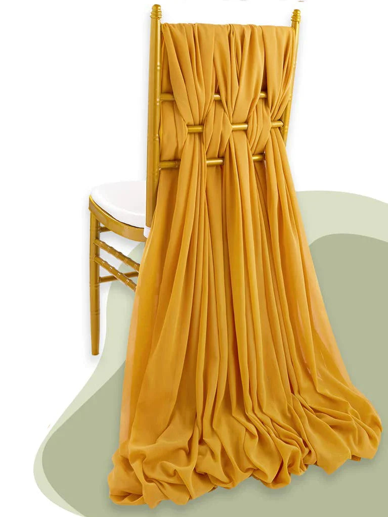 10pcs Wedding Chair Decors Chiffon Chair Sashes Wedding