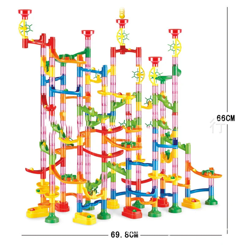 Marble Run Race Track Building Blocks Kids 3D