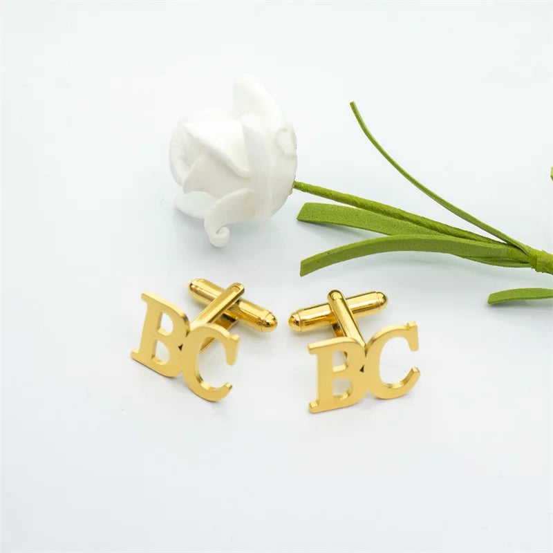 Personalized Engraved Tie ClipCufflinks for Men Customized DIY