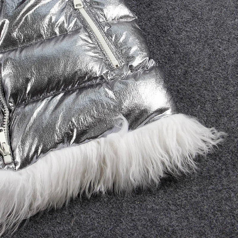 Maomaokong 2023 Women Winter Natural Real Fur Collar