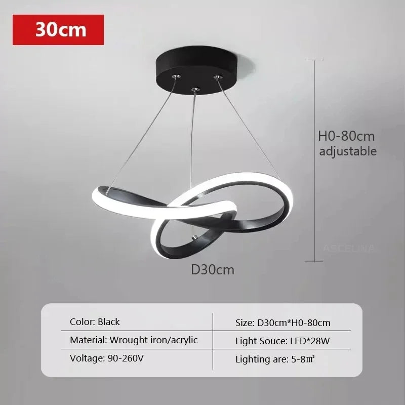 Nordic LED Ceiling Pendant Lamp Dining Room Corridor