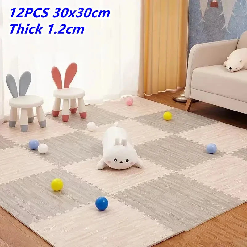 12PCS 30x30cm Puzzle Mat Foam Play Mats Rug