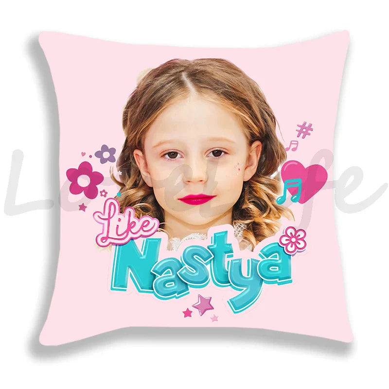 Cute Like Nastya Pillow Case Girls Pillowcase Sofa