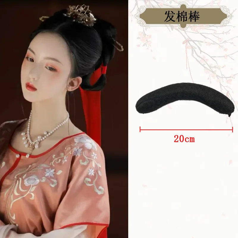 Hanfu Wig Headband Universal Cotton Rod Women Hair