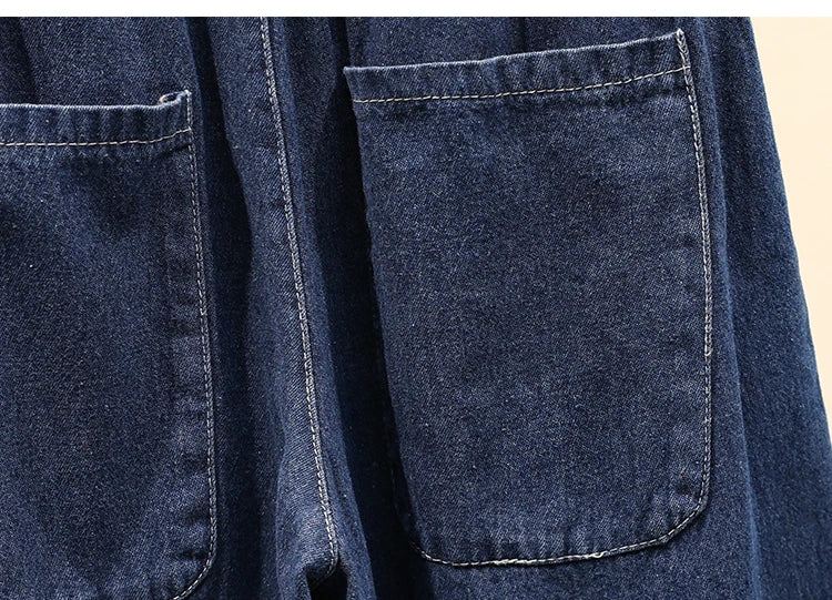 Plus Size 3XL 4XL 5XL Denim Pants For