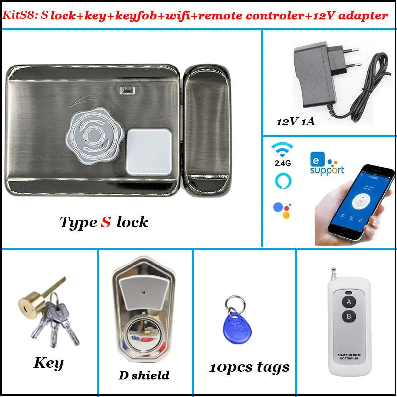 Intelligent Door Lock Video Intercom Compatible Electric Lock