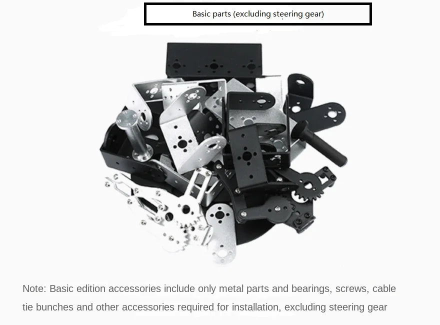 6 DOF DIY Robot Manipulator Metal Alloy Mechanical
