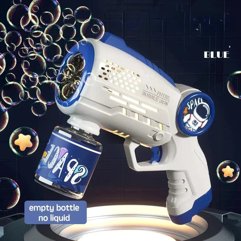 Astronaut Electric Automatic Light Bubble Machine Bubbles Gun