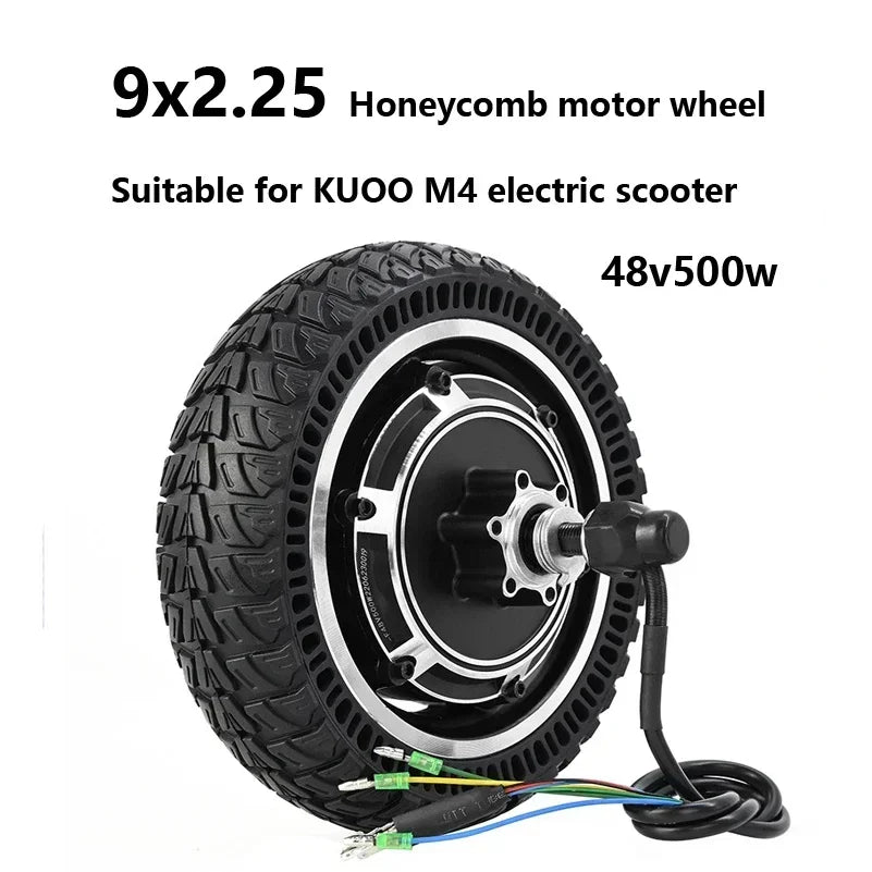 48V 500W Solid Tire for KUGOO M4 Electric Scooter, Off-road Rear Wheel