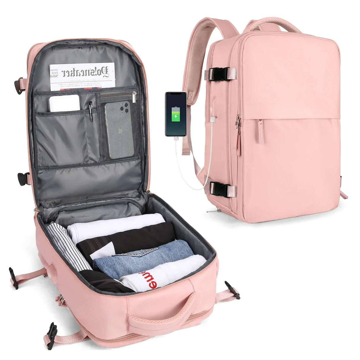 Travel Backpack for Men Women 40L Flight Approved
